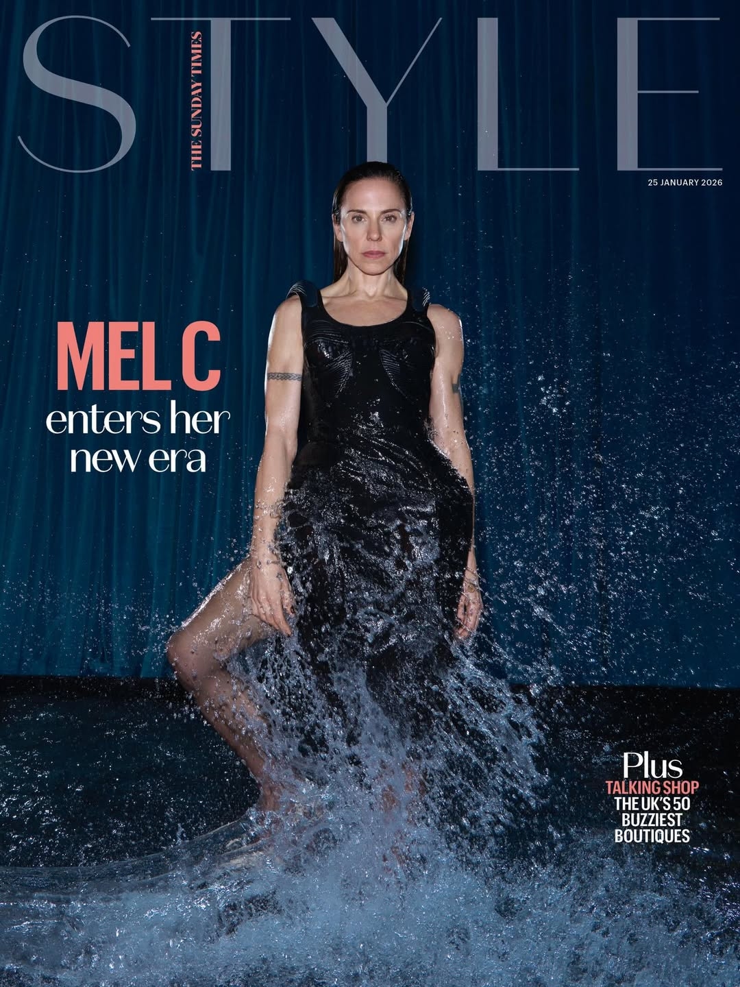 Melanie C for The Sunday Times Style by Claire Rothstein
